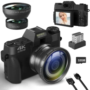 Compact Digital Photography Camera & 4K WIFI Webcam
