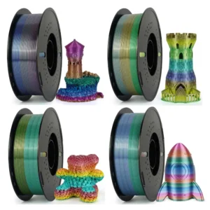 4KG/lot Silk PLA Rainbow Filament