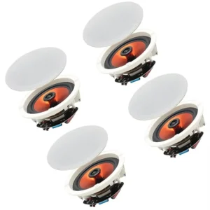 Herdio 6.5" Indoor Bluetooth Home Theater Ceiling Speakers