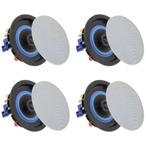 Herdio 4 " 320 Watts 2-Way Bluetooth Ceiling Speakers Package